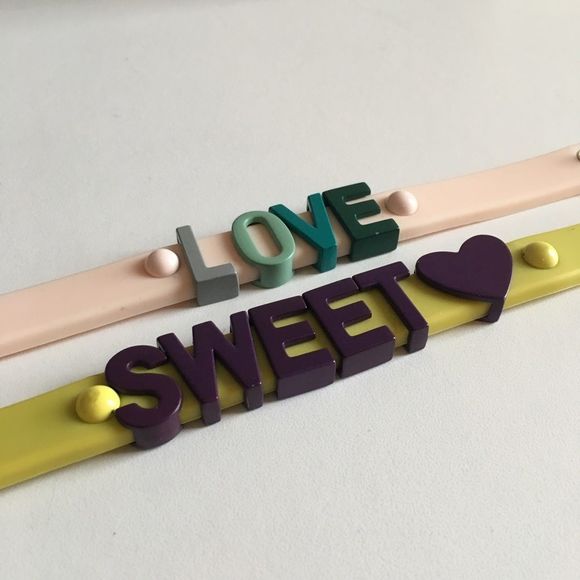 Vntg bcbgeneration Rubber Affirmation Bracelets - Picture 6 of 7